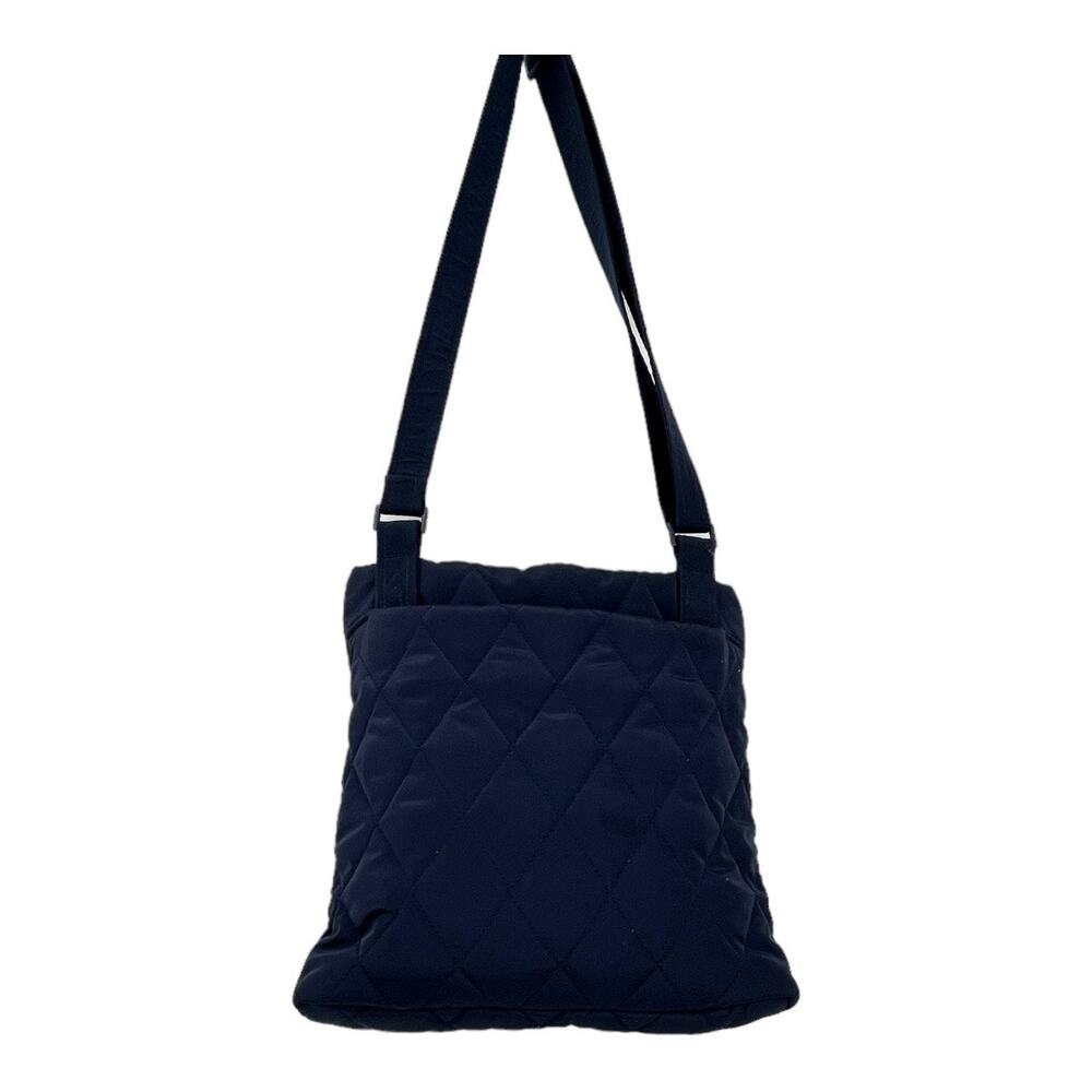 Vera Bradley Crossbody Hipster Bag Navy Blue Floral Lining Pockets Adjustable
